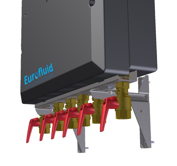 the elctronic heat interface unit DIGI bottom connections